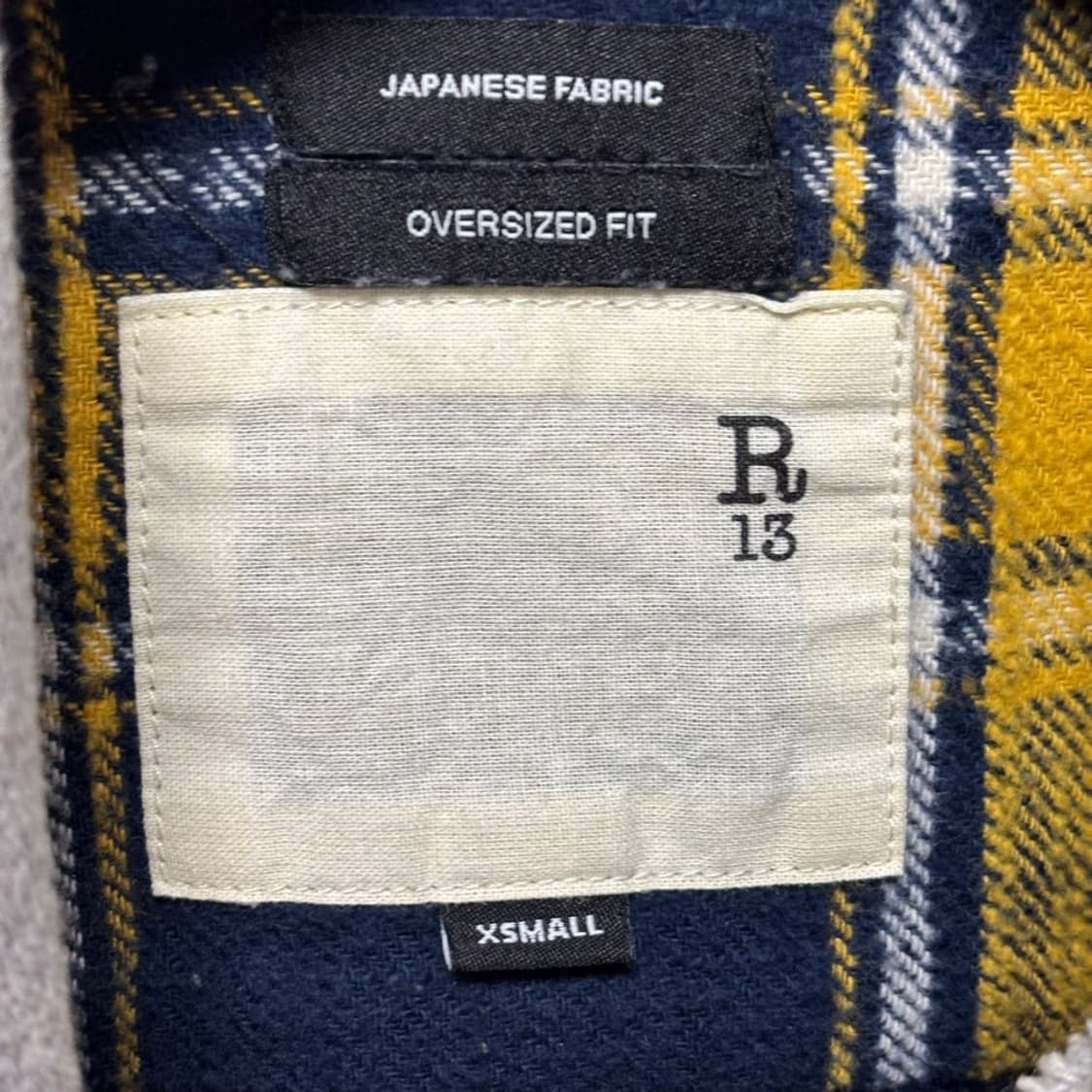 XS) R13 알써티 후드 플란넬 셔츠 상품이미지2