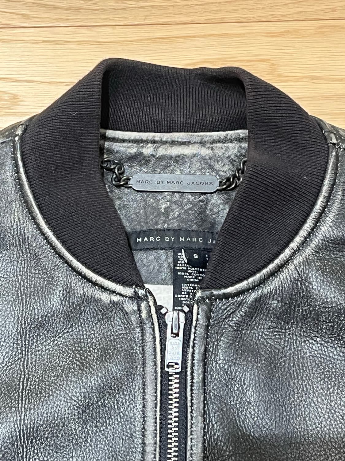 Marc Jacobs 가죽 블루종 상품이미지3