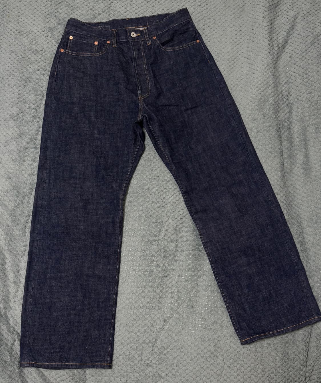 (M)아웃스탠딩 셀비지 데님 셋업 2세대 자켓 & 30s 바지 상품이미지5