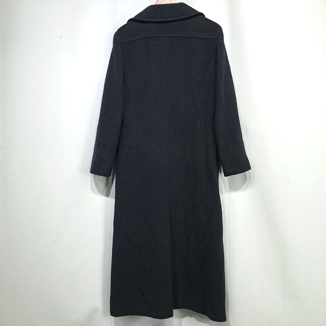 CL227 L 막스앤코 90s 이태리판 울캐시미어 차콜 코트 상품이미지8