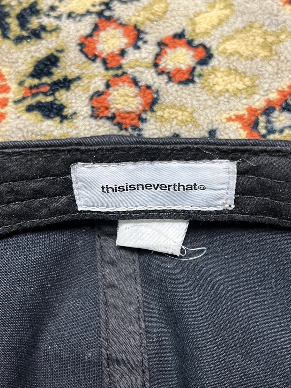 [OS] 디스이즈네버댓 로고 볼캡 블랙 상품이미지3