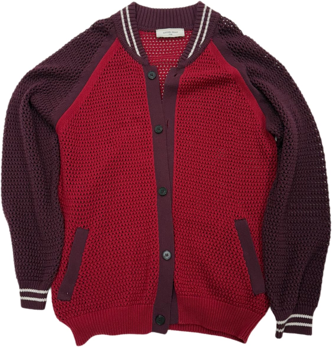 After pray burgundy cardigan 상품이미지1