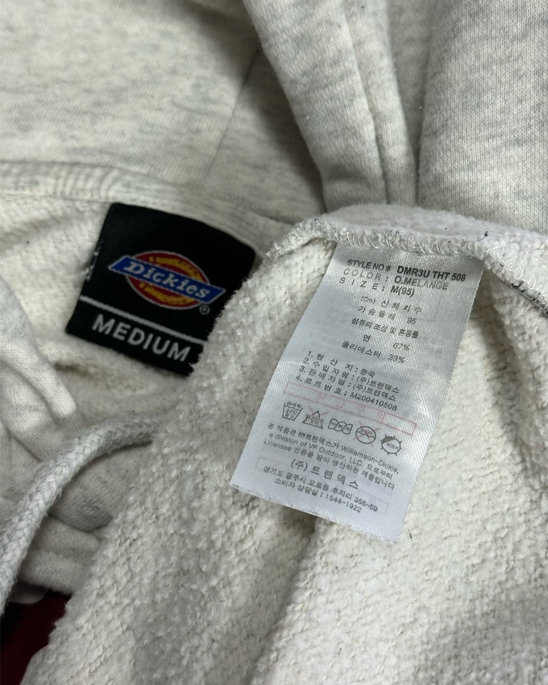 디키즈 기모 후드티 상품이미지3