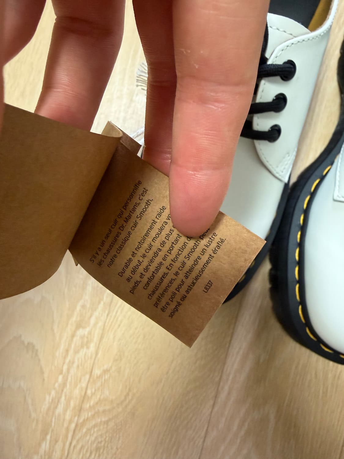 닥터마틴 1461 쿼드 스무스 레더 플랫폼 화이트(250) 상품이미지5