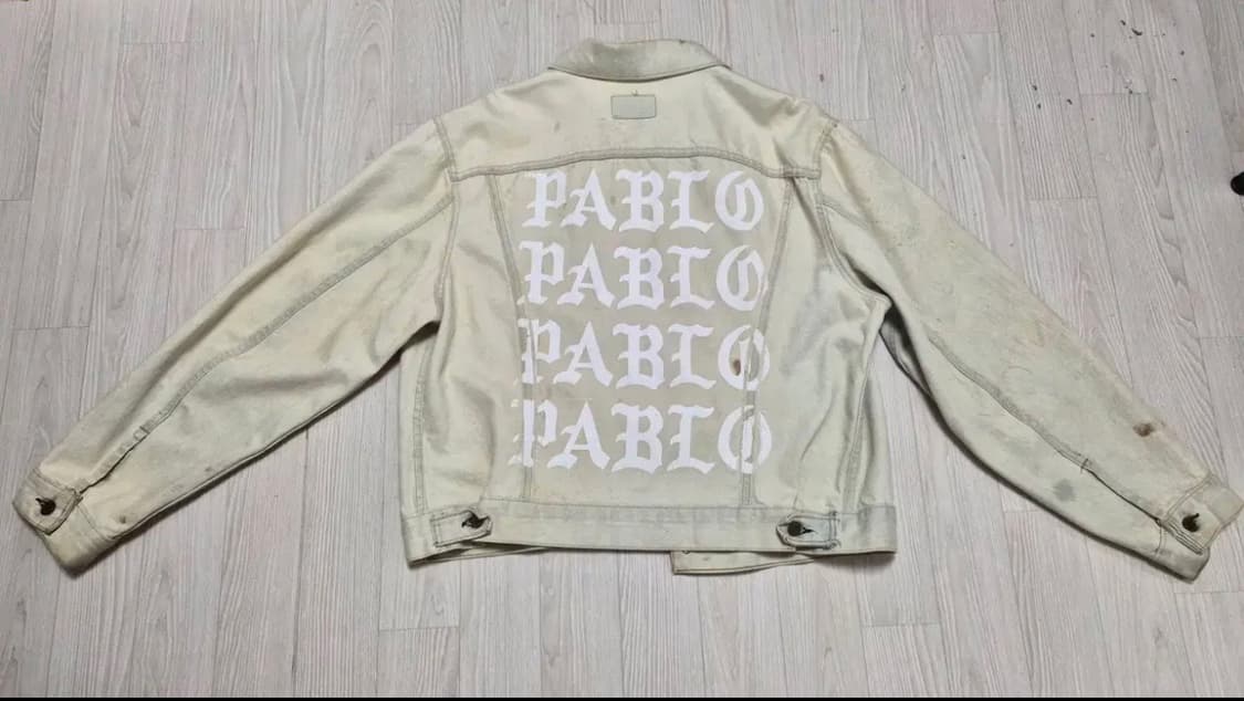 Kanye west 칸예웨스트 이지 파블로 데님 자켓 XL사이즈 상품이미지1