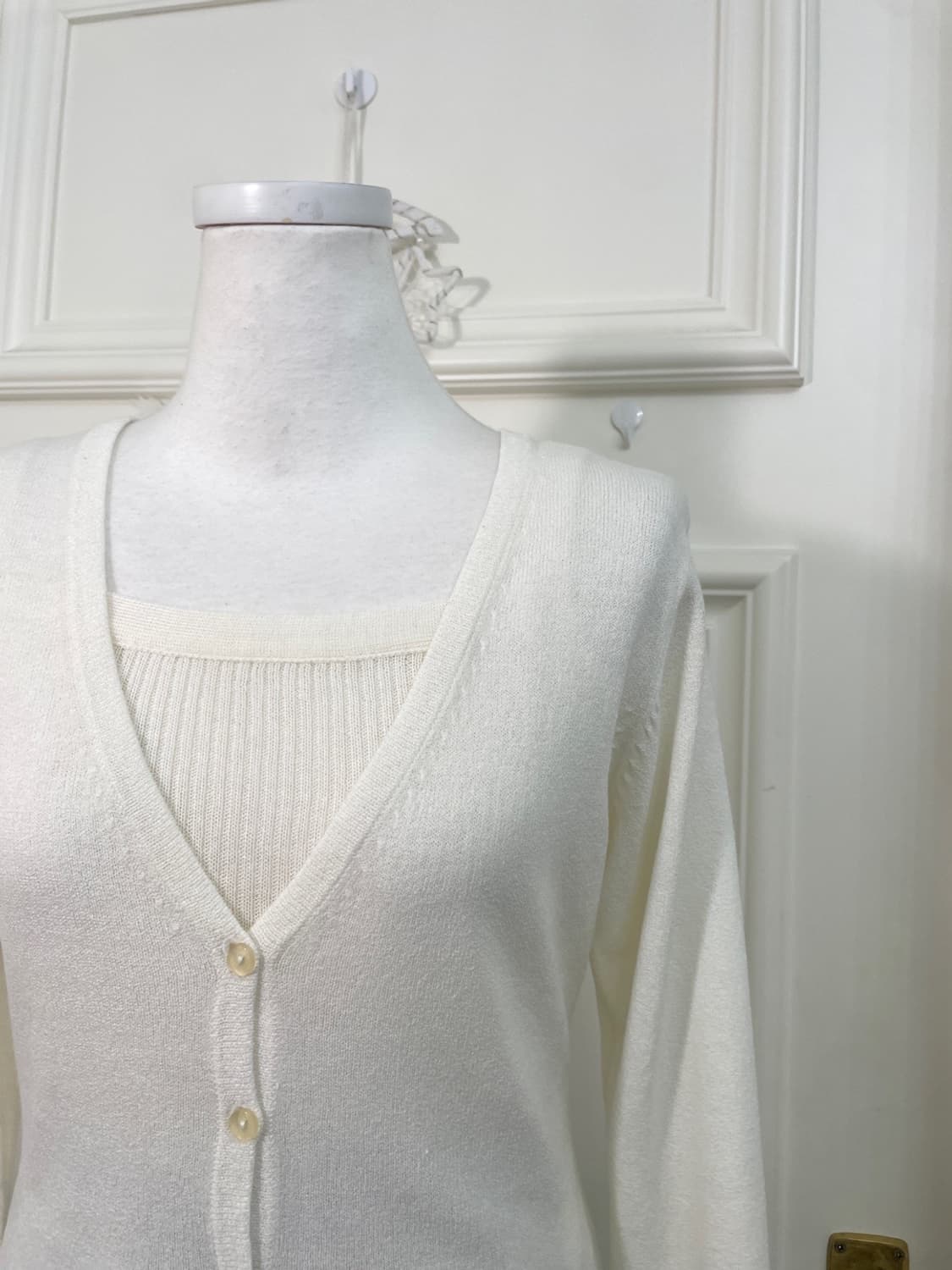 ivory crochet point v-neck cardigan&ivor 상품이미지7
