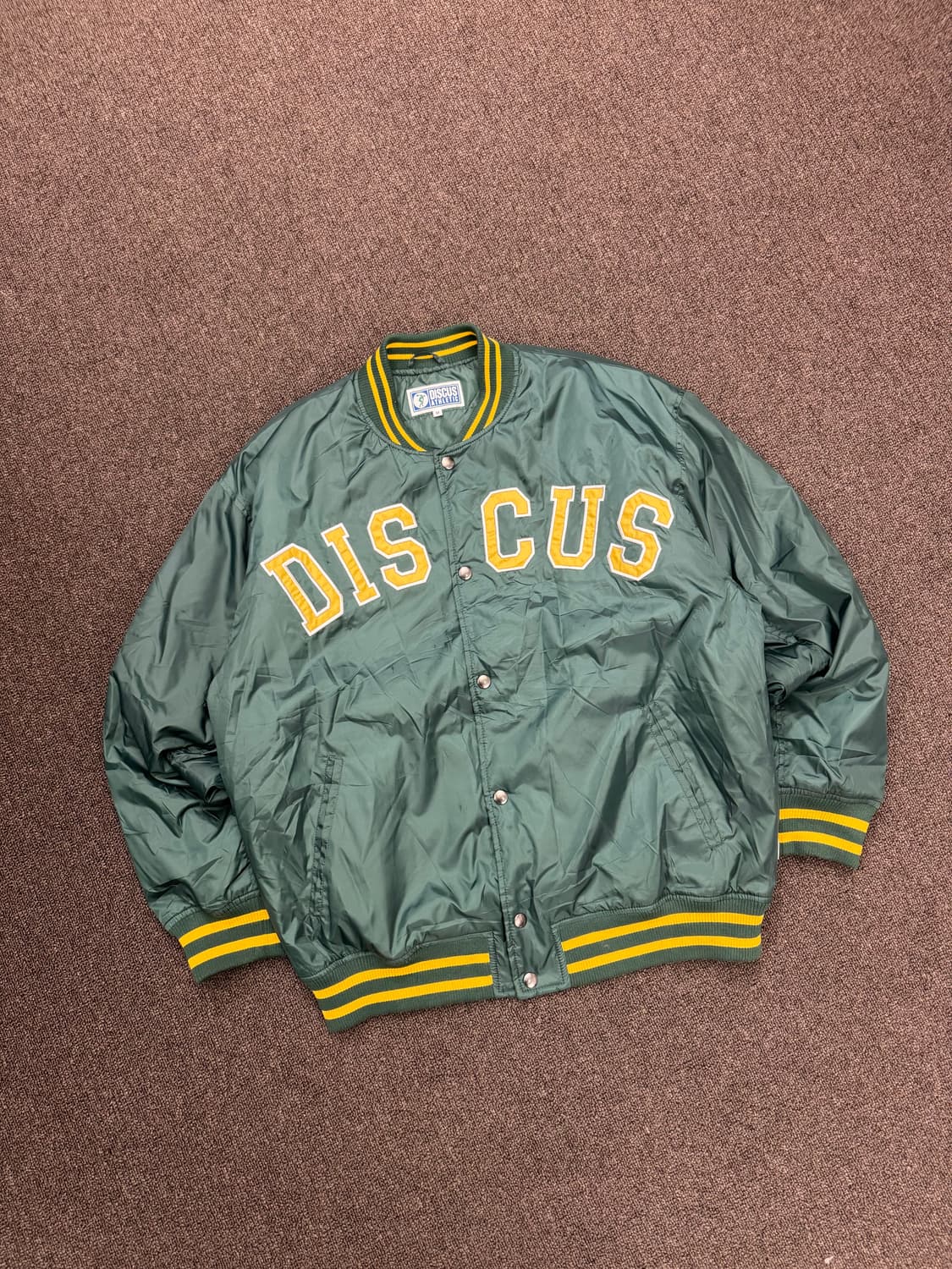 M)DISCUS ATHLETIC 빈티지 로고 바시티 봄버자켓 상품이미지2