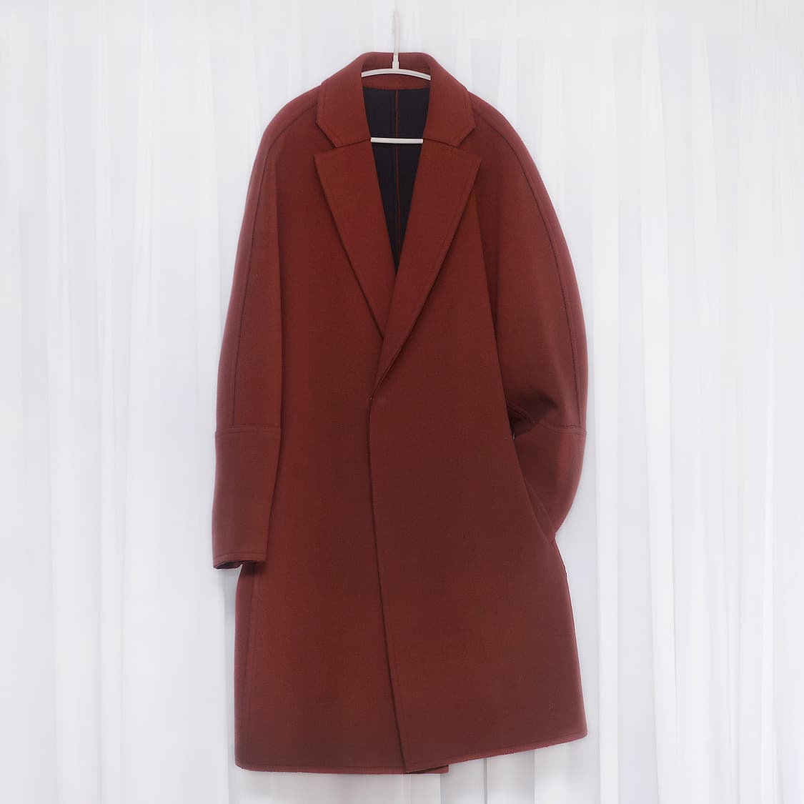 우영미 울캐시미어 핸드메이드 심플 오버코트 (100-105+) 상품이미지1