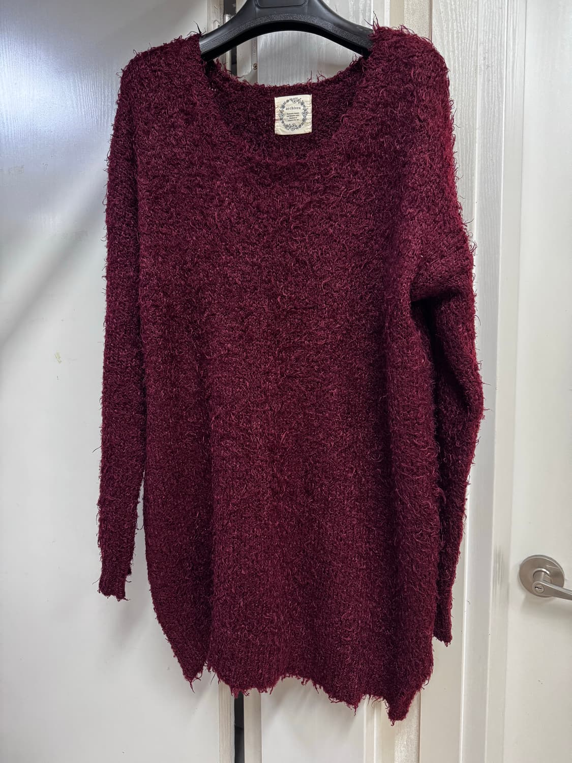 Red fur knit 상품이미지4