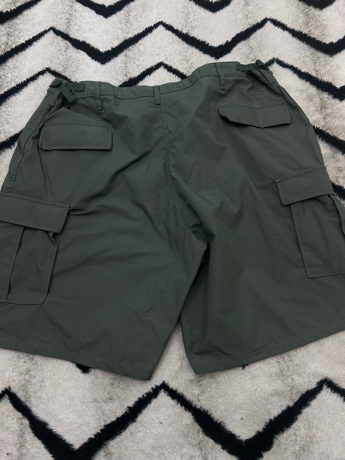 [2XL]프로퍼 립스탑 Bdu 카고 와이드 반바지/카키올리브 상품이미지3