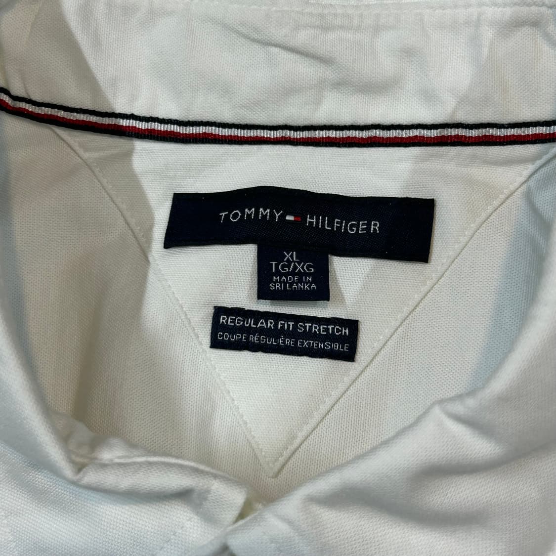 XL) 타미힐피거 화이트 반팔 옥스포드 셔츠 상품이미지6