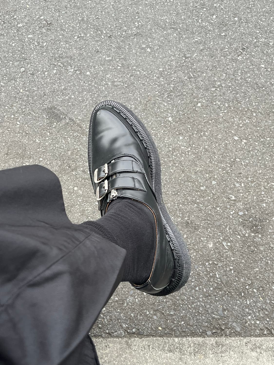 꼼데가르송 조지콕스 더블몽크 스트랩 슈즈 uk8 상품이미지8