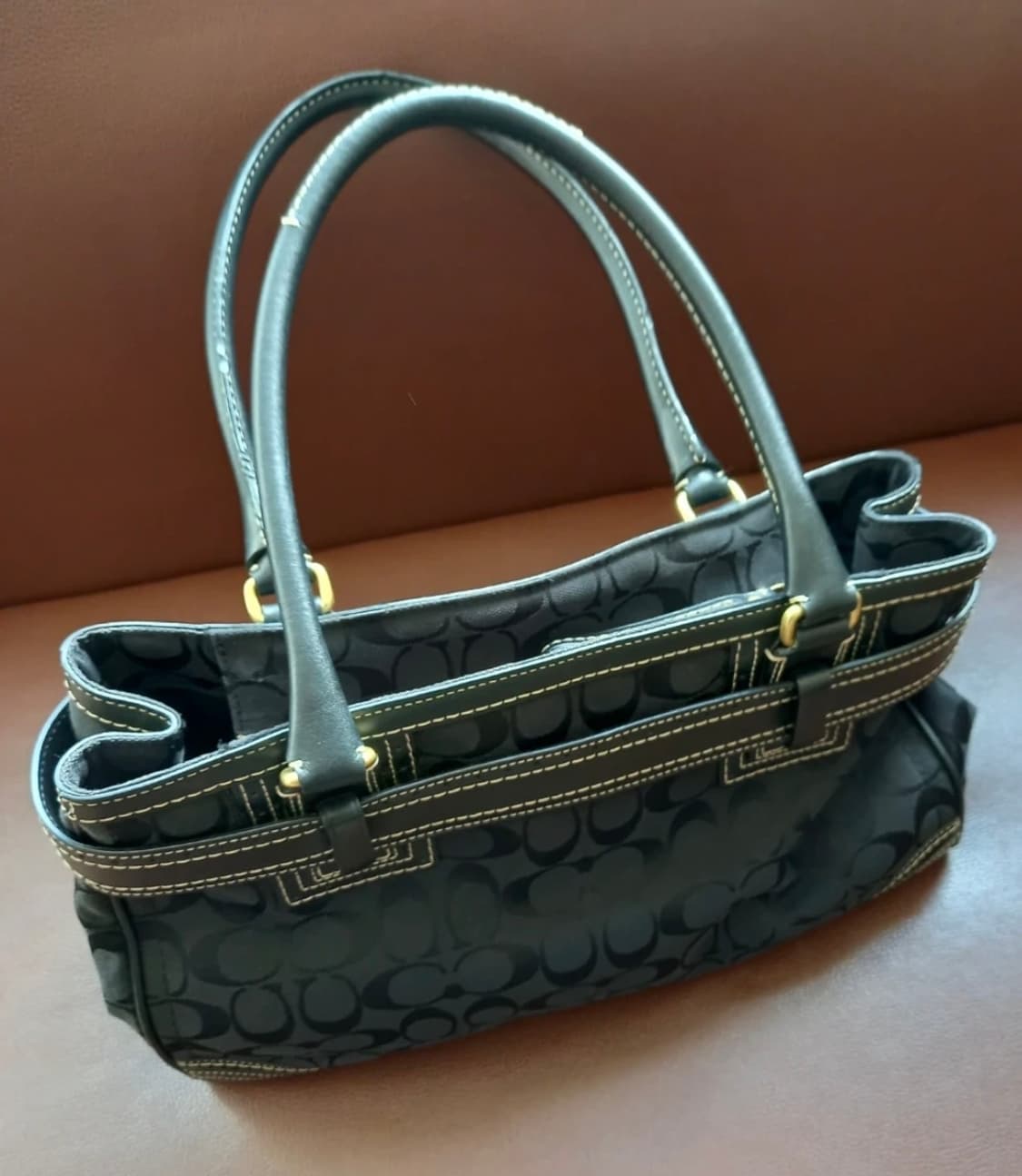 코치 블랙 시그니처 토트백 / 코치 가방 / 코치 빈티지백 / 코치숄더백 상품이미지5