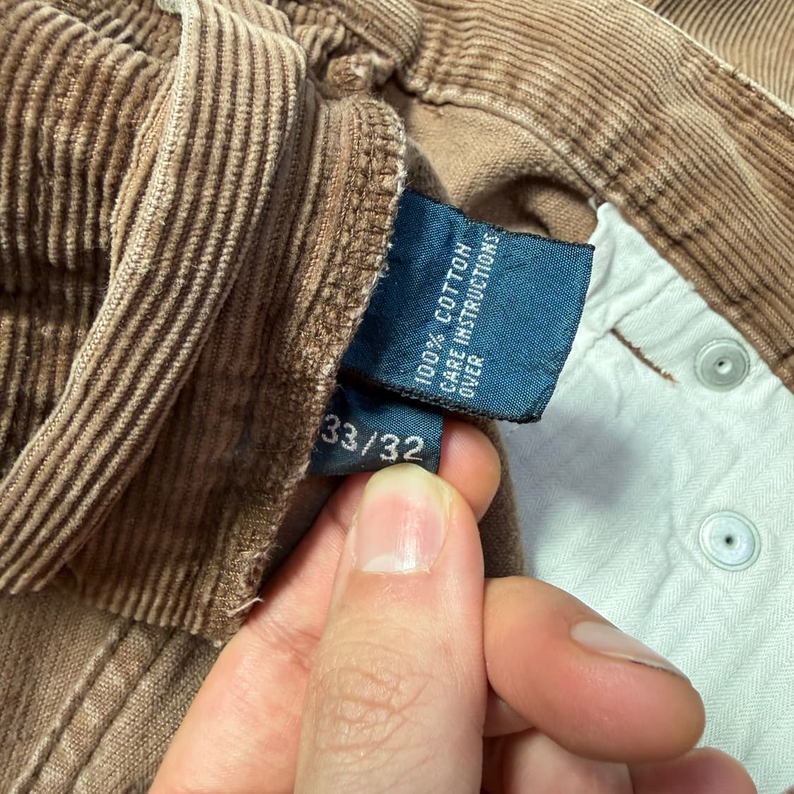 빈티지 폴로 랄프로렌 코듀로이 팬츠 브라운 33/32 상품이미지6