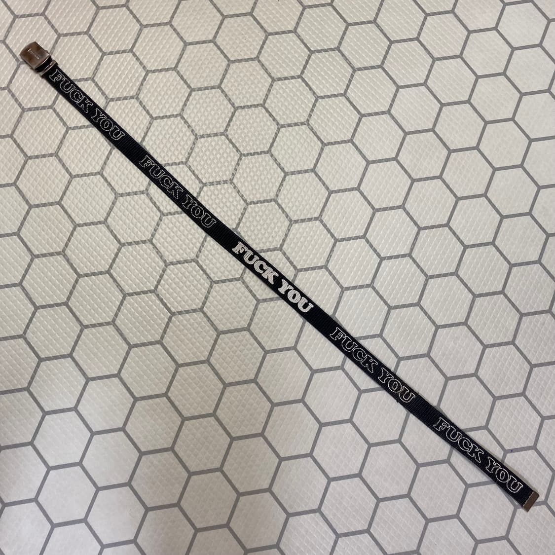 (L/XL) 슈프림 17FW 히스테릭 글래머 fuck you 벨트 블랙 상품이미지6