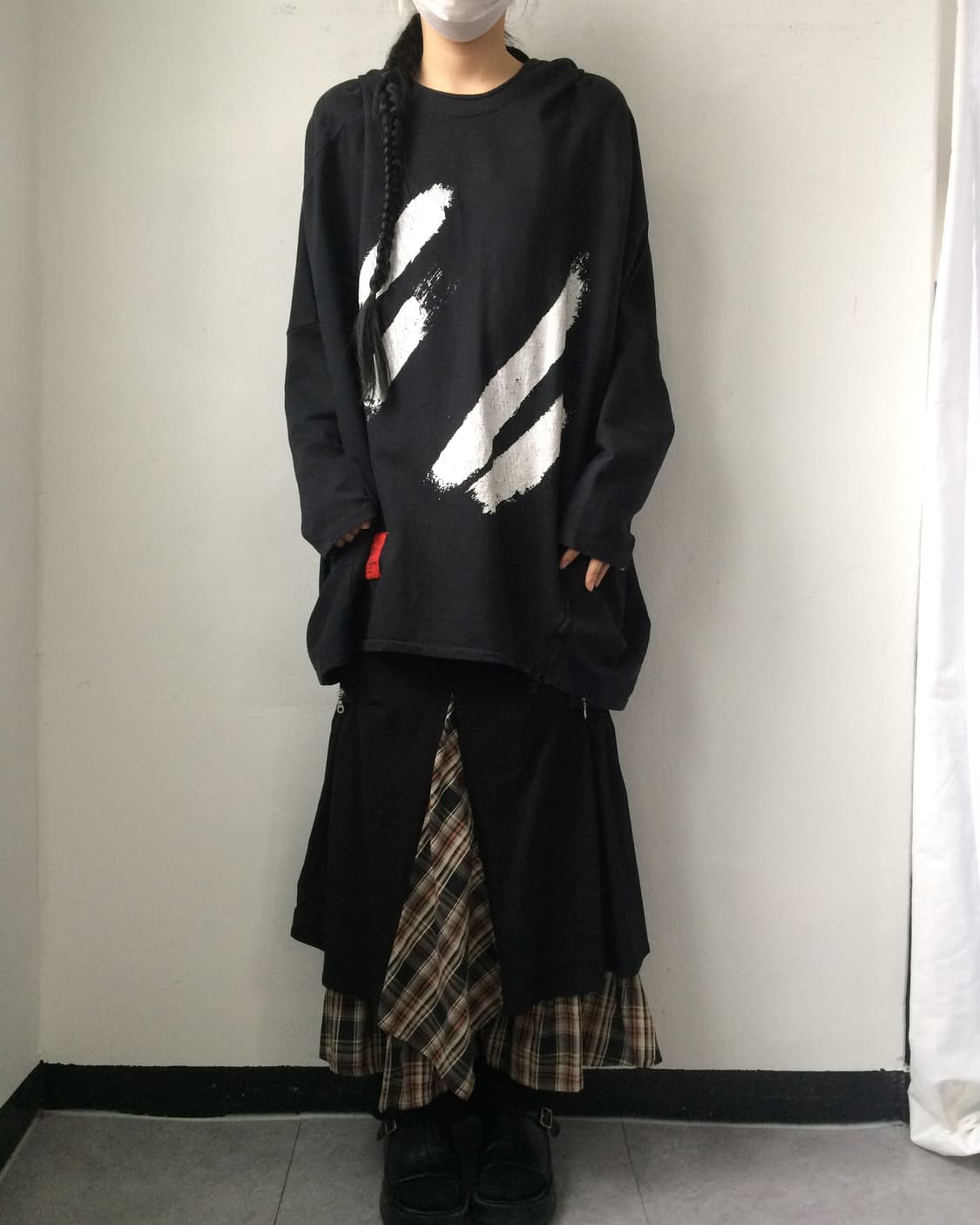 Loose fit hood onepieece 상품이미지6