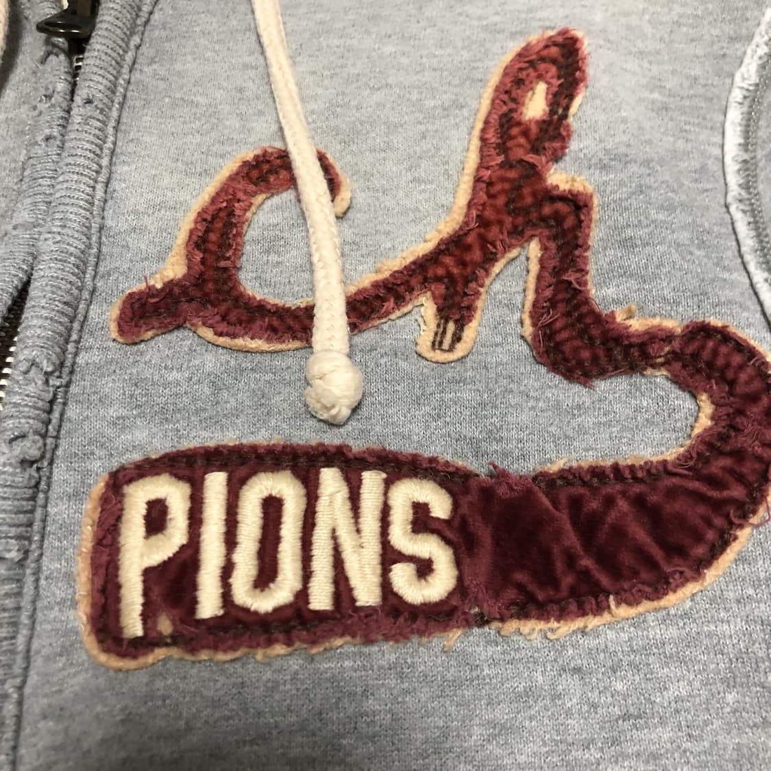 (머슬핏 M) 아베크롬비 Abercrombie Fitch 그레이 후드집업 상품이미지3