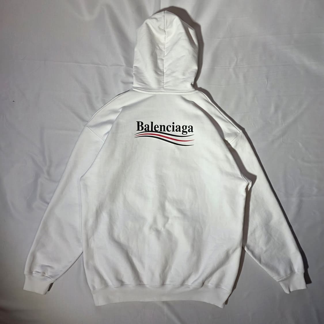 [XS]발렌시아가 폴리티컬 캠페인 로고 화이트 후드티(백화점판) 상품이미지9