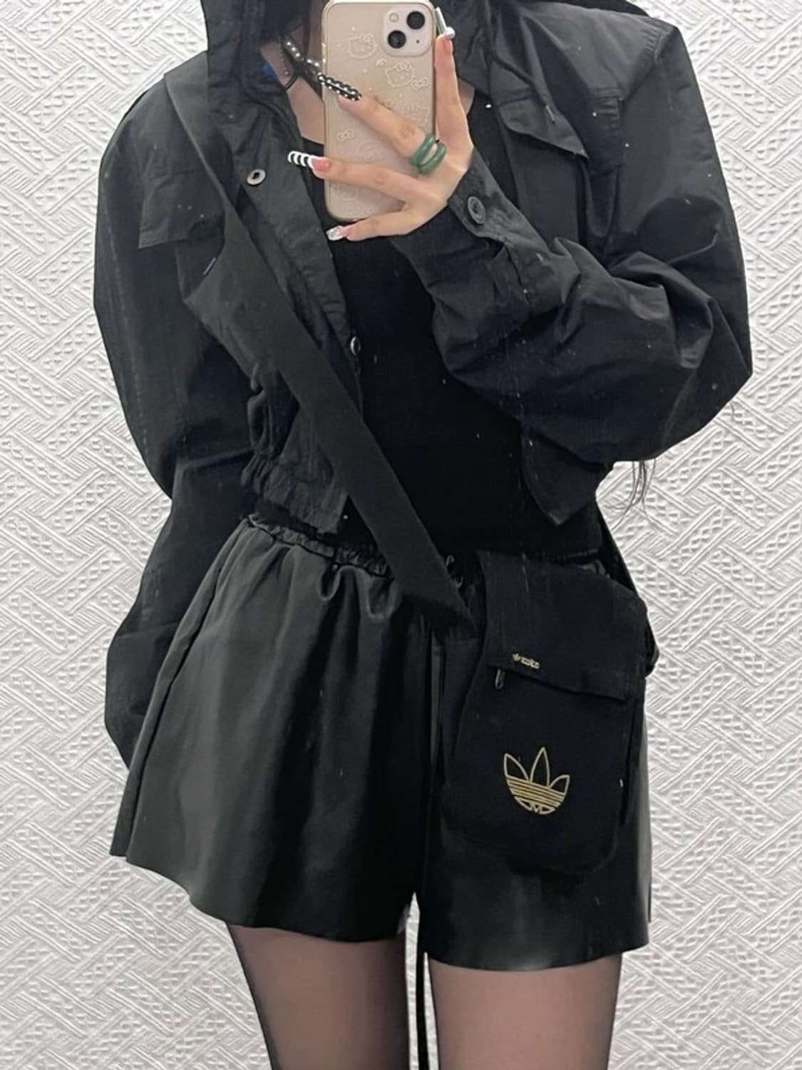 아디다스 검골 트레포일 자수 캐주얼 크로스백 C10206 상품이미지2