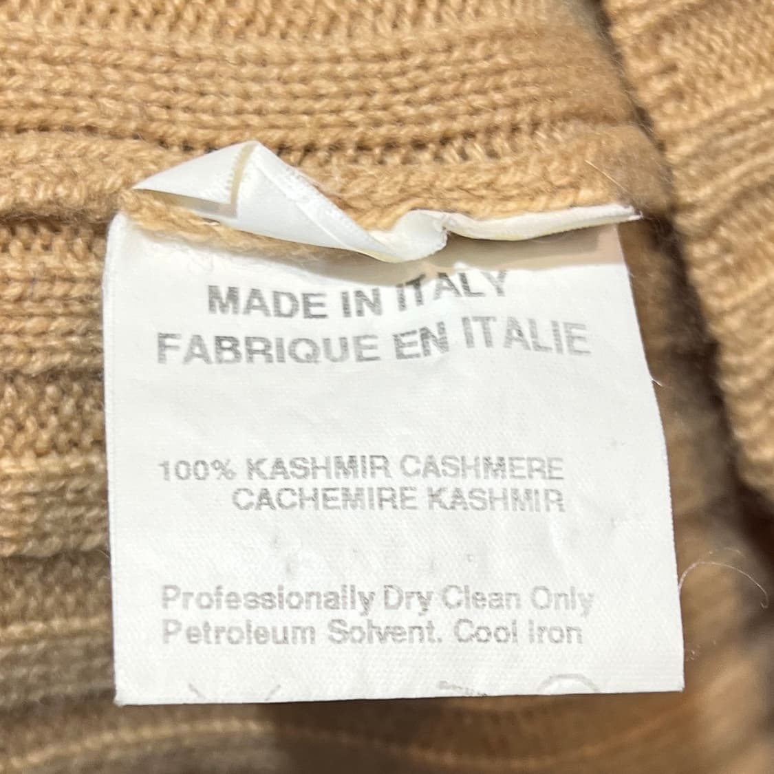 Genny 캐시미어 카라넥 골지 니트 상품이미지4