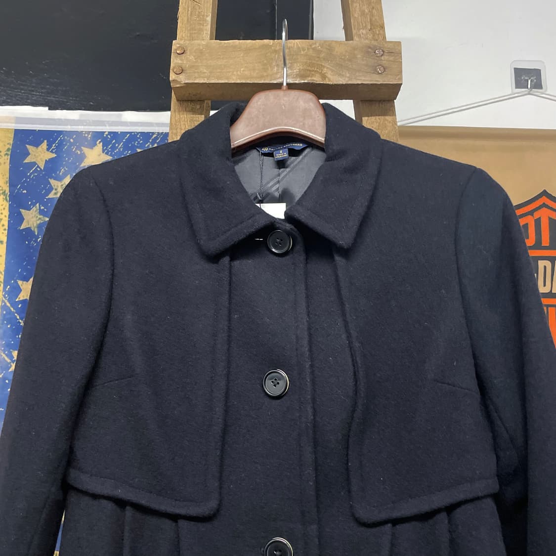 브룩스 브라더스 우먼 울 셔링 디테일 클래식 코트 N216 상품이미지3