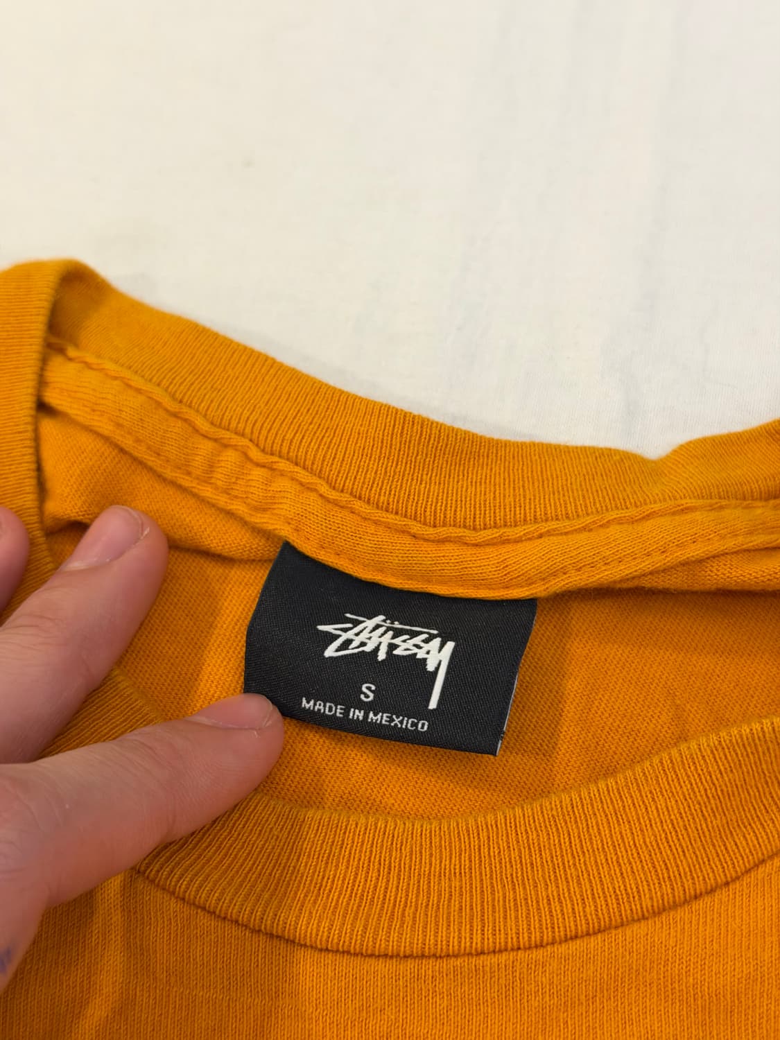 스투시 사운드 시스템 반팔 티셔츠 오렌지 상품이미지4