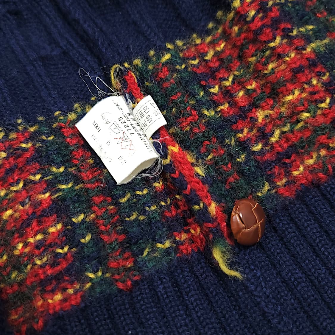 [95] 빈폴 네이비 빈티지 케이블 울 니트 가디건 상품이미지8