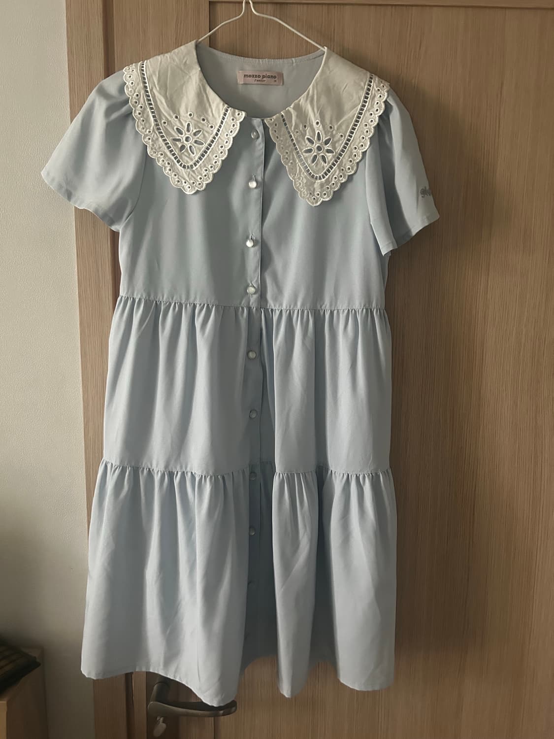 mezzo piano 레이스 블루 원피스 메조피아노 상품이미지1