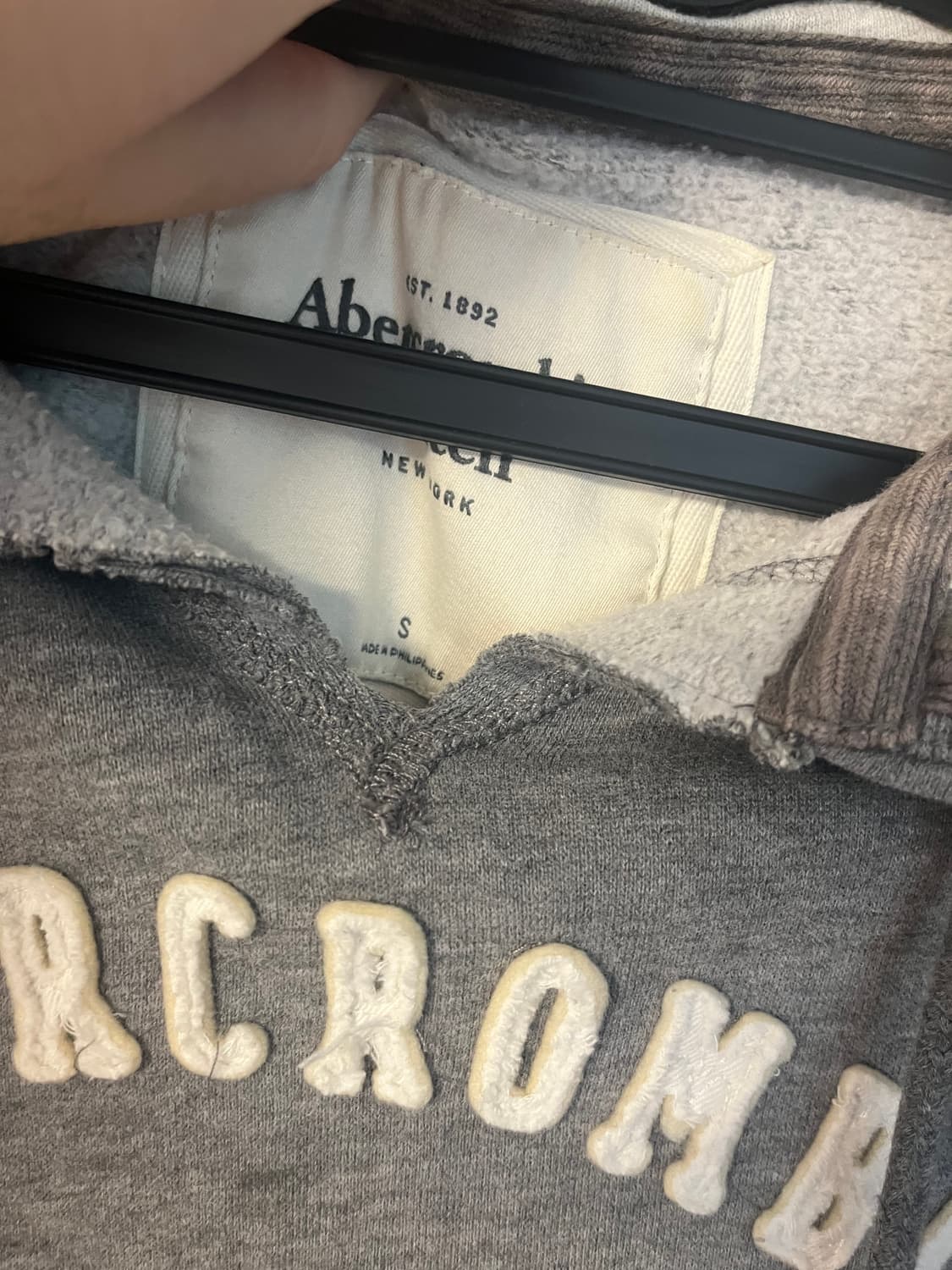 아베크롬비 후드티 그레이 [S size]  상품이미지4