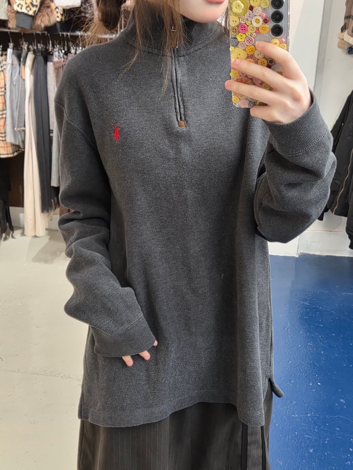 PRL 폴로 랄프로렌 하프집업 니트 상품이미지1