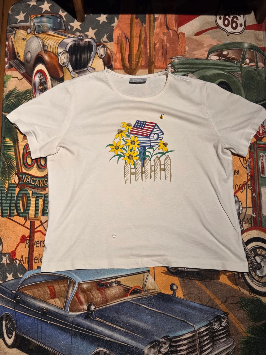 아메리카 성조기 스타일 빈티지 티셔츠 상품이미지1