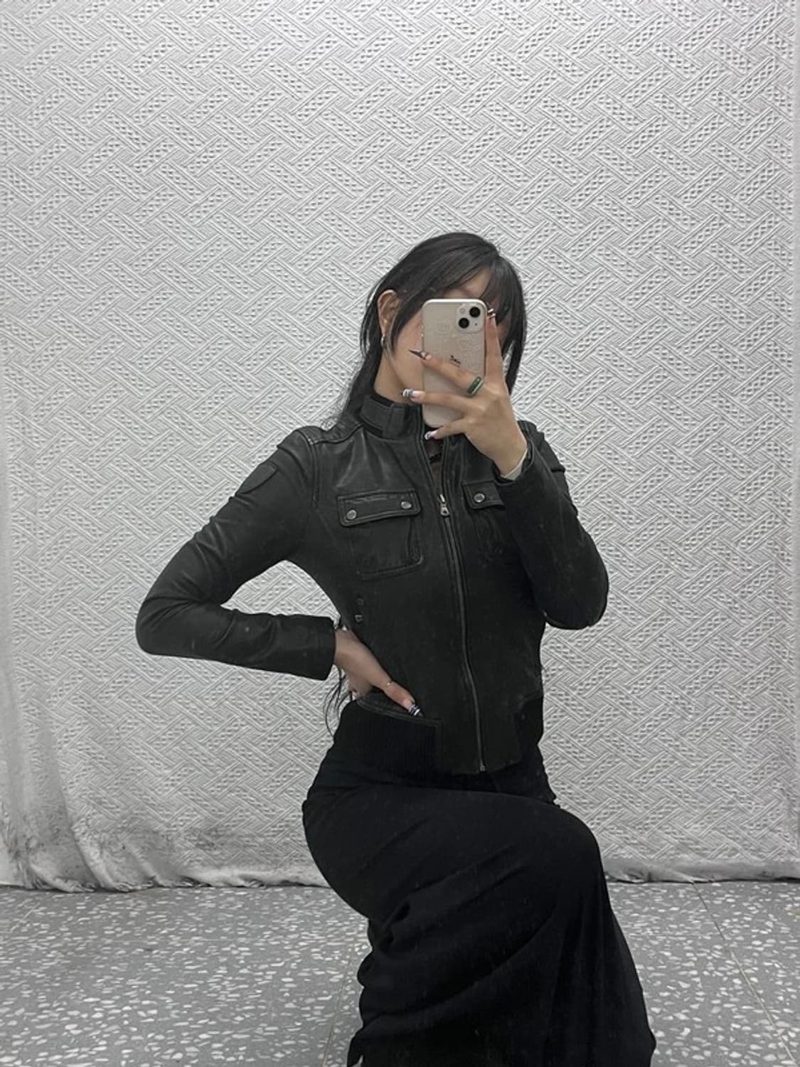 EXR 스트릿 락시크 슬림핏 바이커 라이더 가죽자켓 95 C07773 상품이미지1