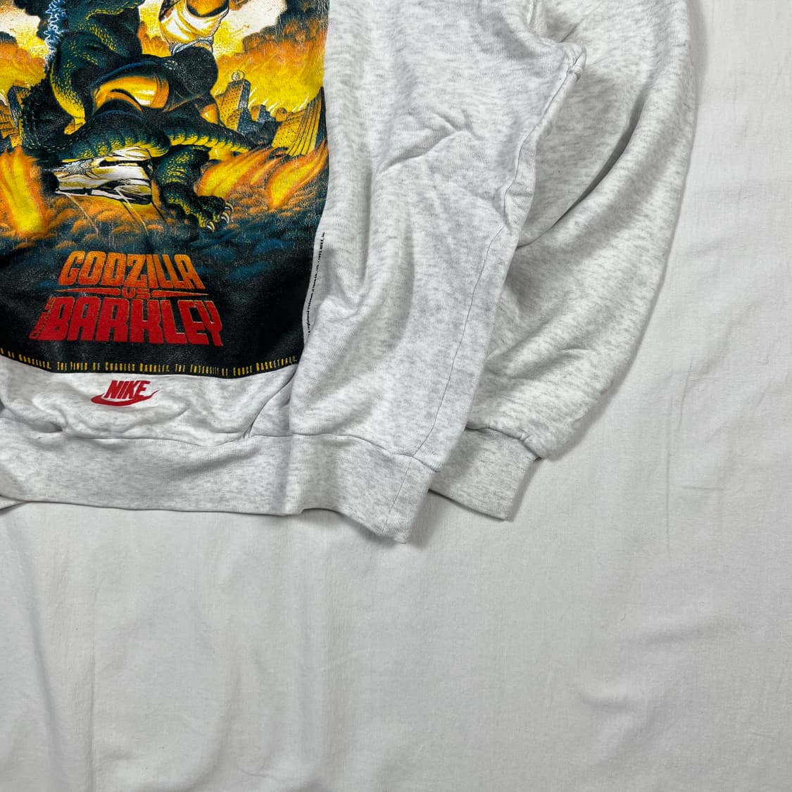 90‘s 92년도 나이키 찰스바클리 고질라 맨투맨 상품이미지3