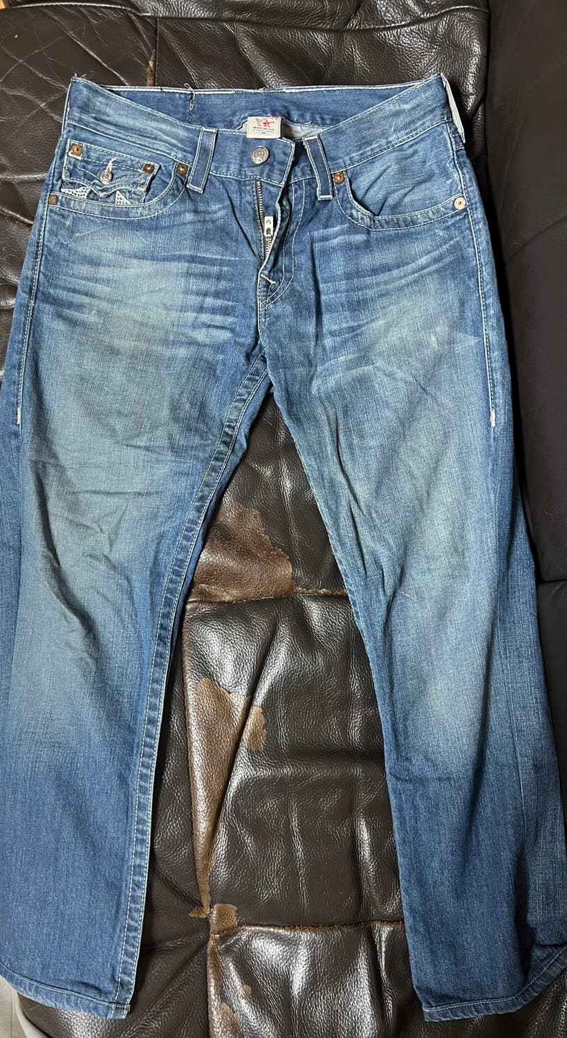 트루릴리젼 워싱 인디고 데님 32 상품이미지3