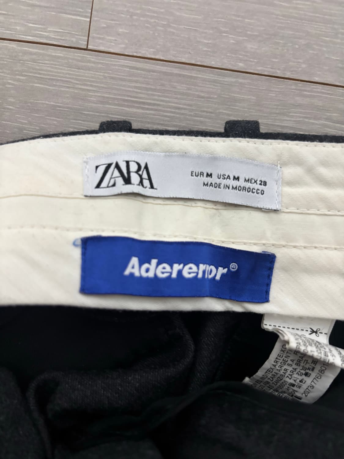 자라 x 아더에러 울 팬츠 다크 그레이 M 상품이미지2