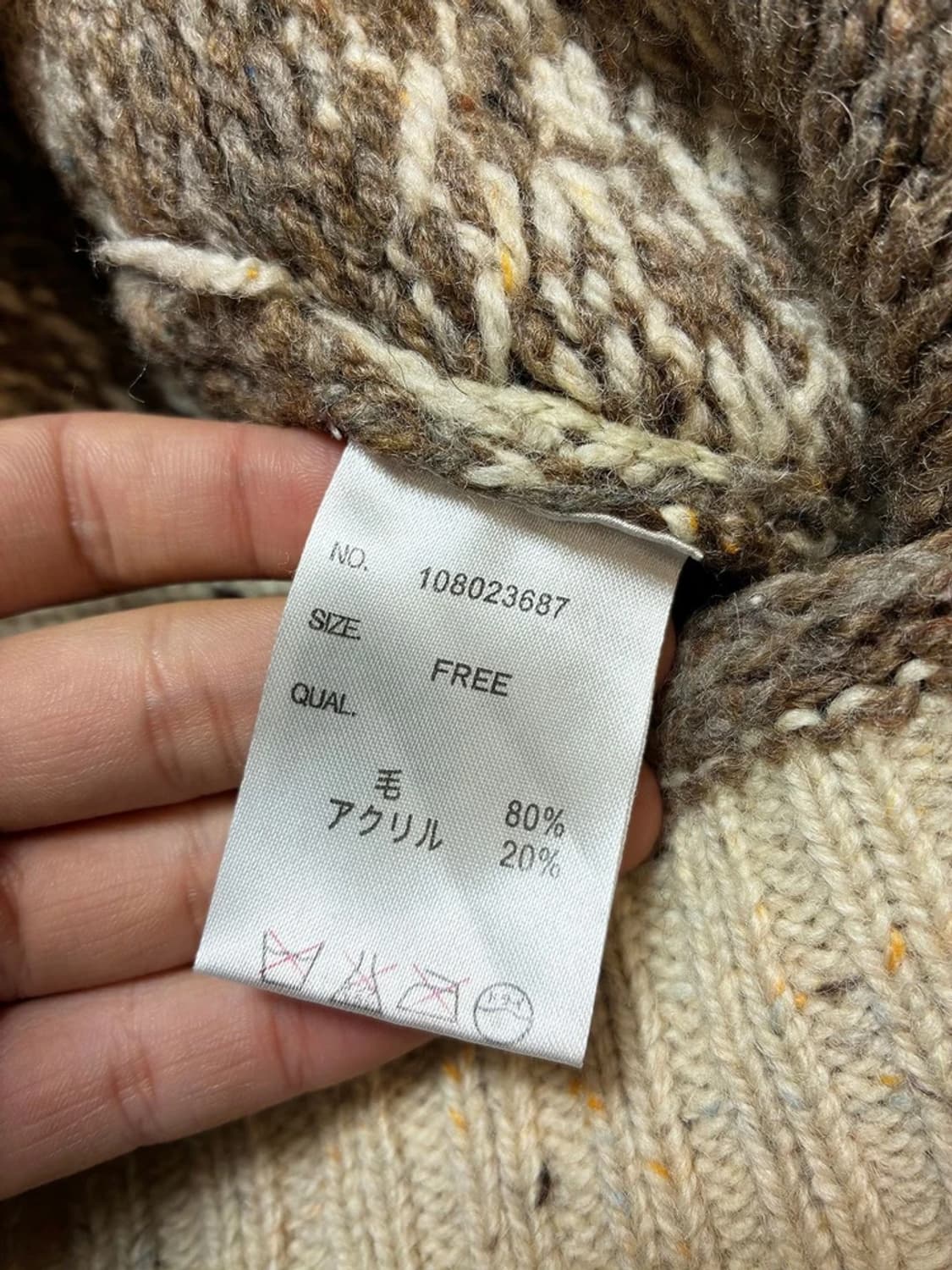 Selected 90's 울 니트 케이프 PN8191 상품이미지6