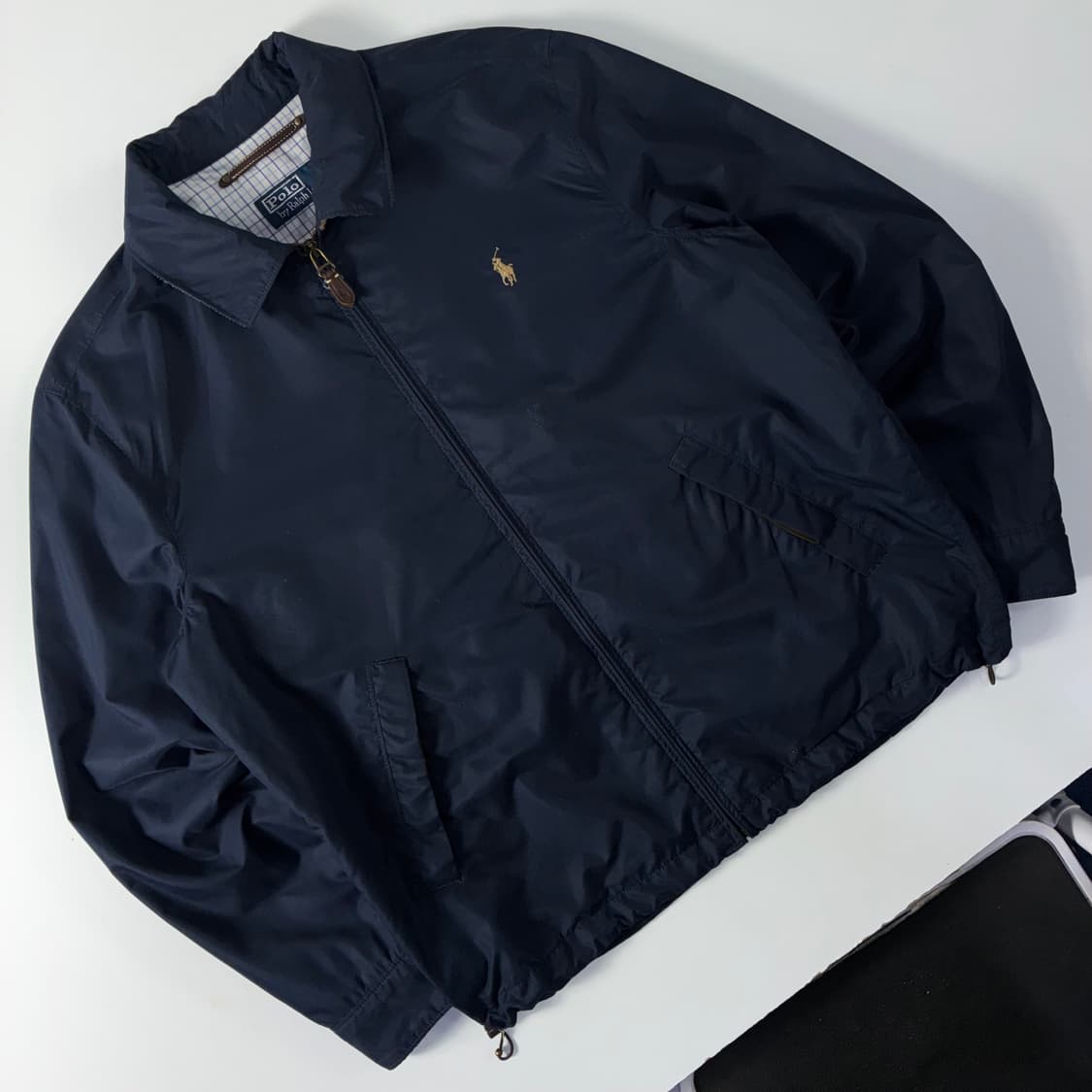 Polo  폴로 랄프로렌 자수 네이비 폴리쉘 블루종 자켓   상품이미지3