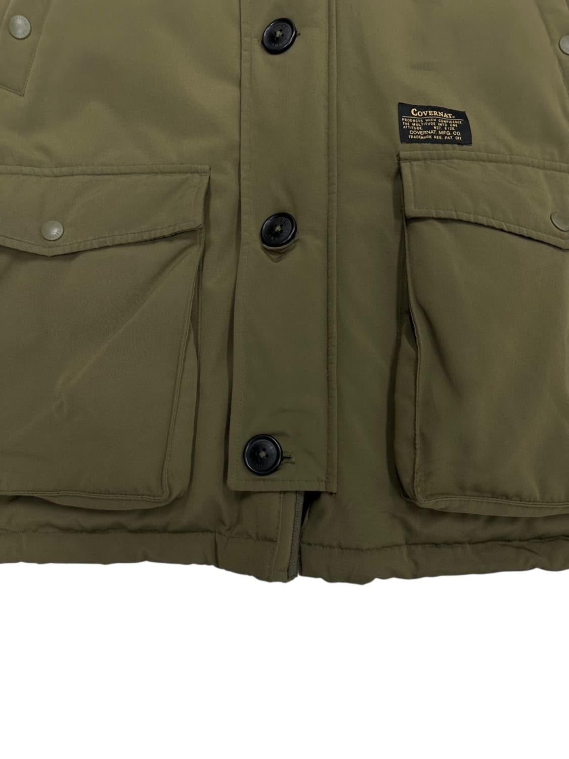 커버낫 구스다운 야상패딩 카키 (L) 상품이미지6