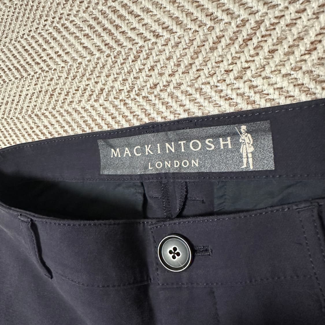 MACKINTOSH wind pants slacks navy 상품이미지3