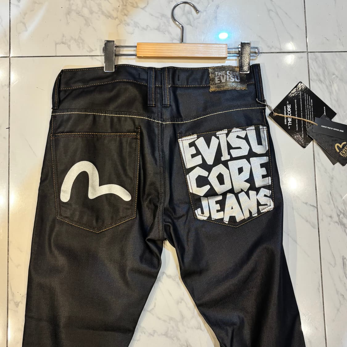 [새상품]Evisu 에비수 코어 진 뒷포켓 프린팅 스티치 스트레이트핏 상품이미지3