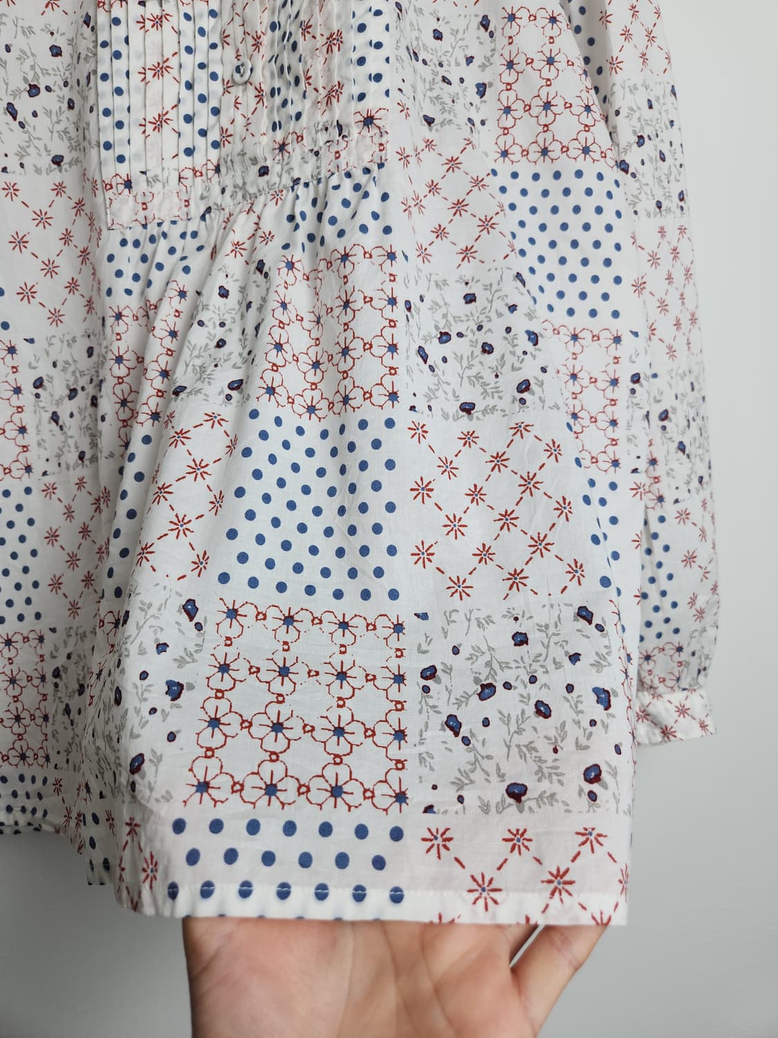 (ines de la fressangeXUNIQLO)핀턱 블라우스 상품이미지6