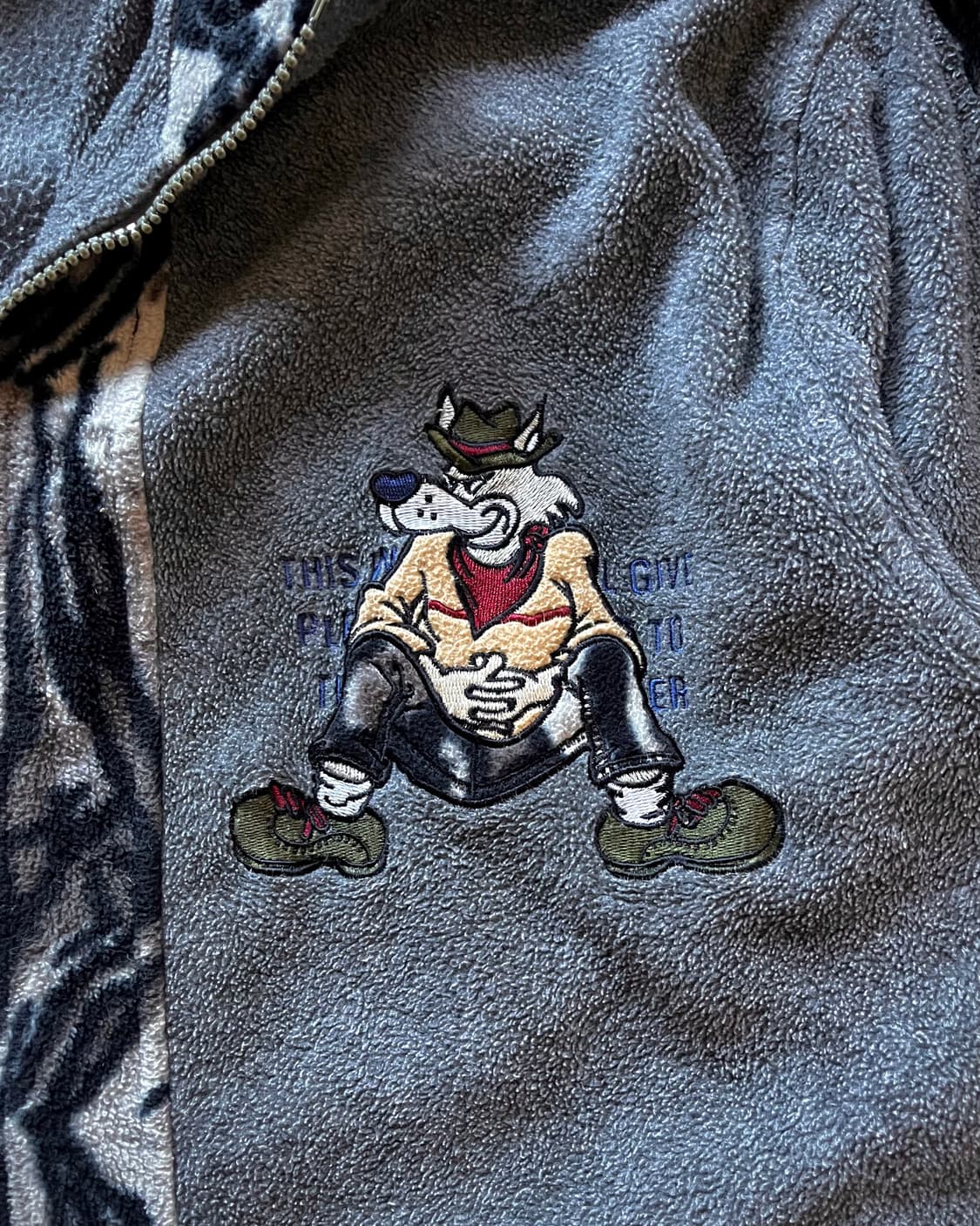 1990s E1A1 Japan Cartoon Fleece Track JK 상품이미지5