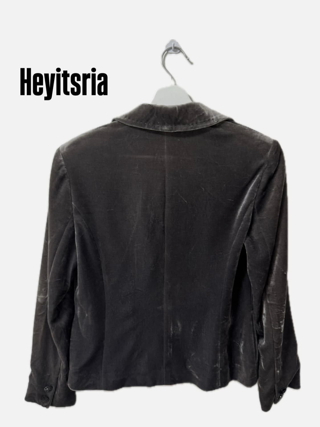 그레이 벨벳 블레이저 상품이미지2