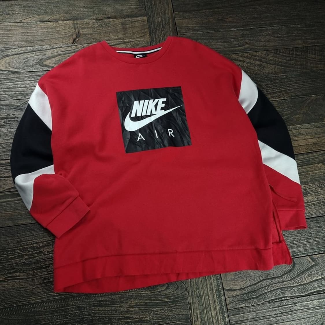 [나이키] 빅로고 프린팅 빅사이즈 맨투맨 레드 M18430 상품이미지1