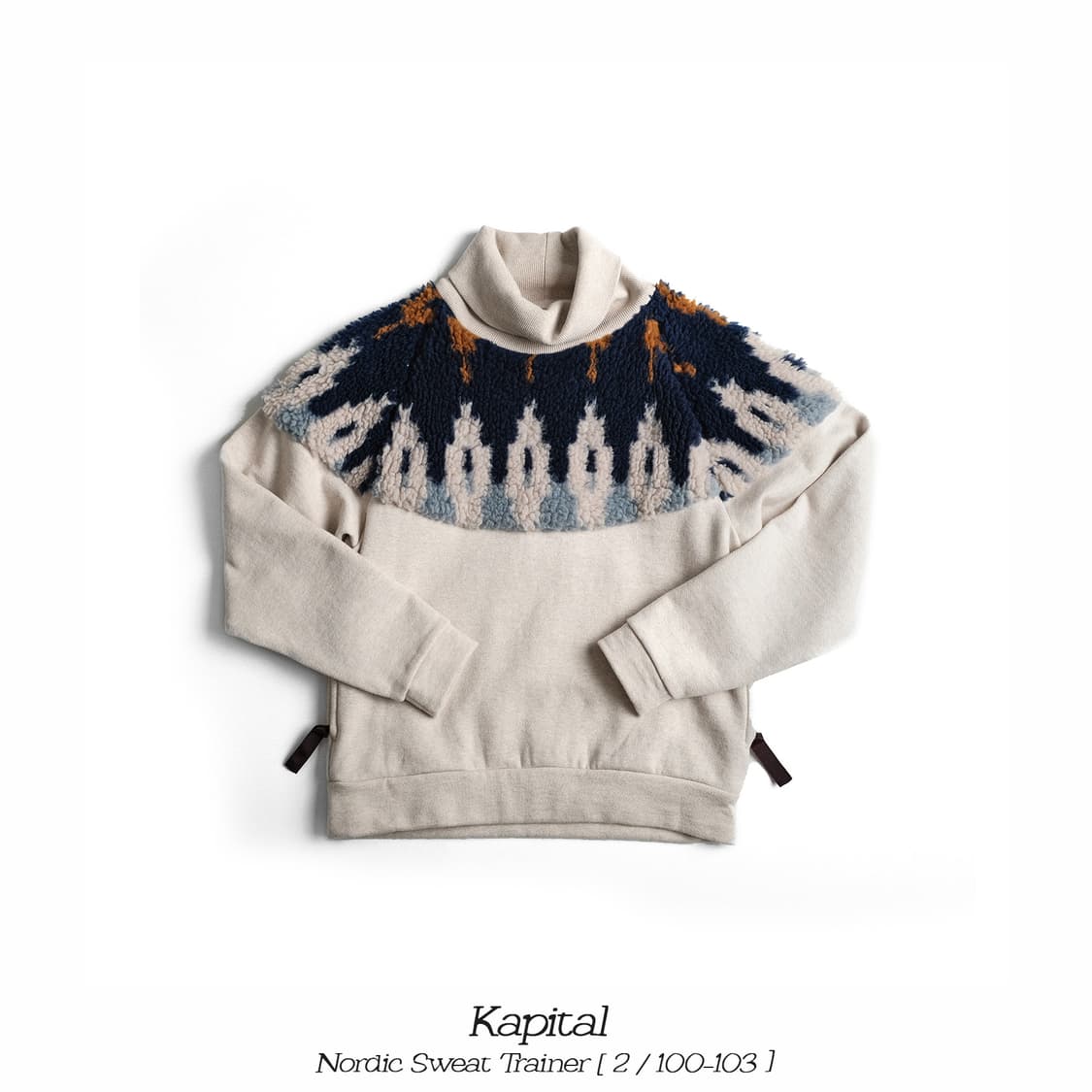 캐피탈 노르딕 터틀넥 스웻셔츠 2(100-103)사이즈 맨투맨 상품이미지1