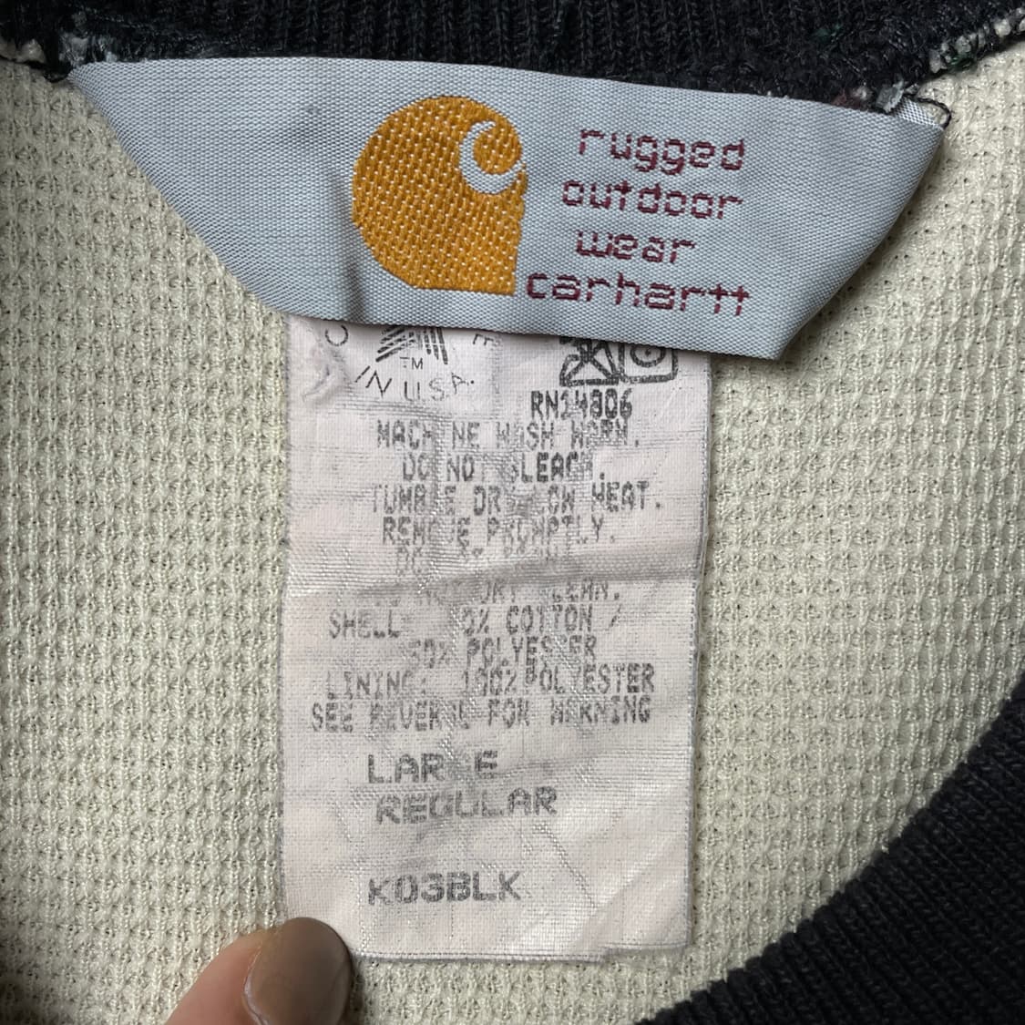 CARHARTT 칼하트 빈티지 네이비 맨투맨 A00871 상품이미지9