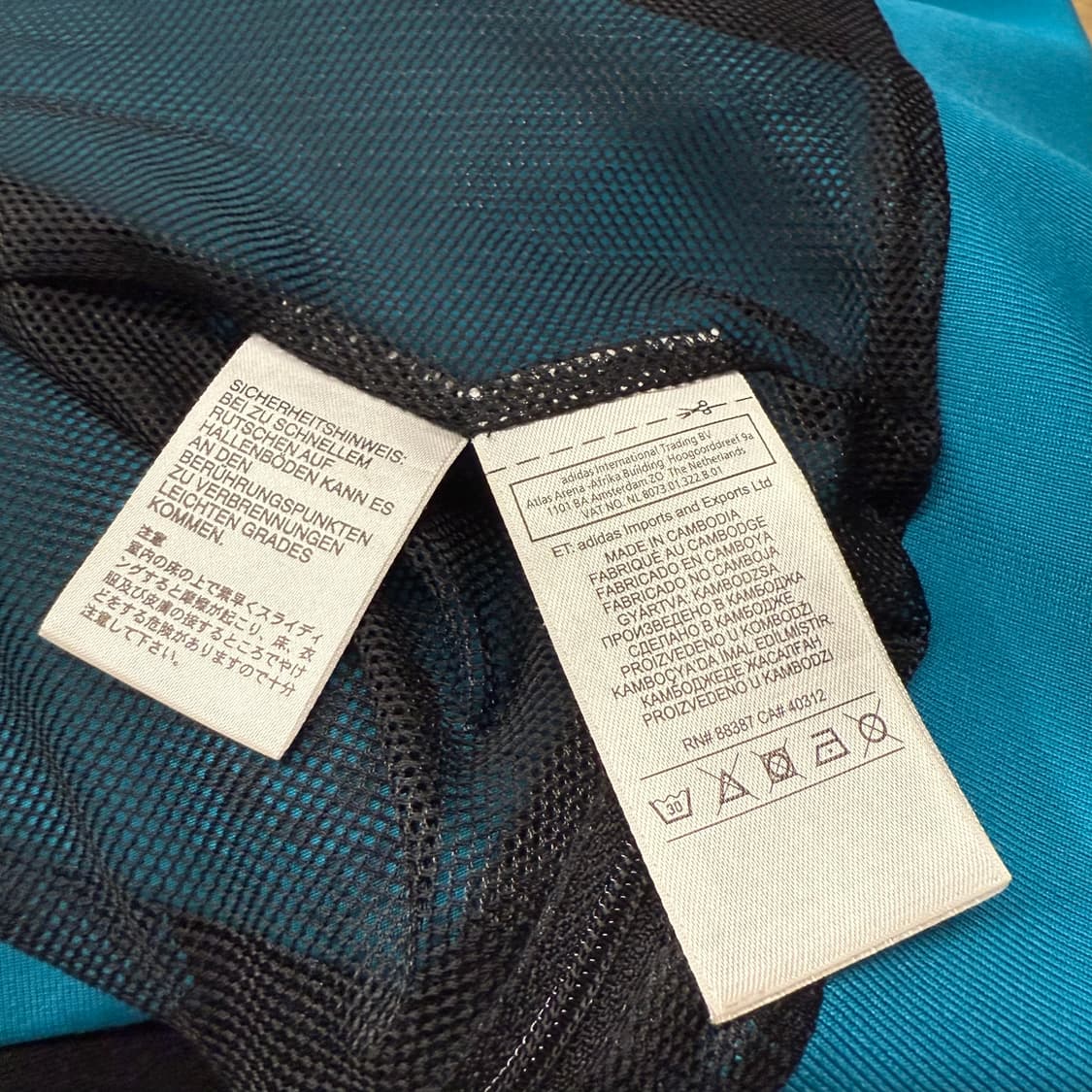 [정품/M] 아디다스 레알마드리드 후드 져지 블랙 블루 b17 상품이미지6