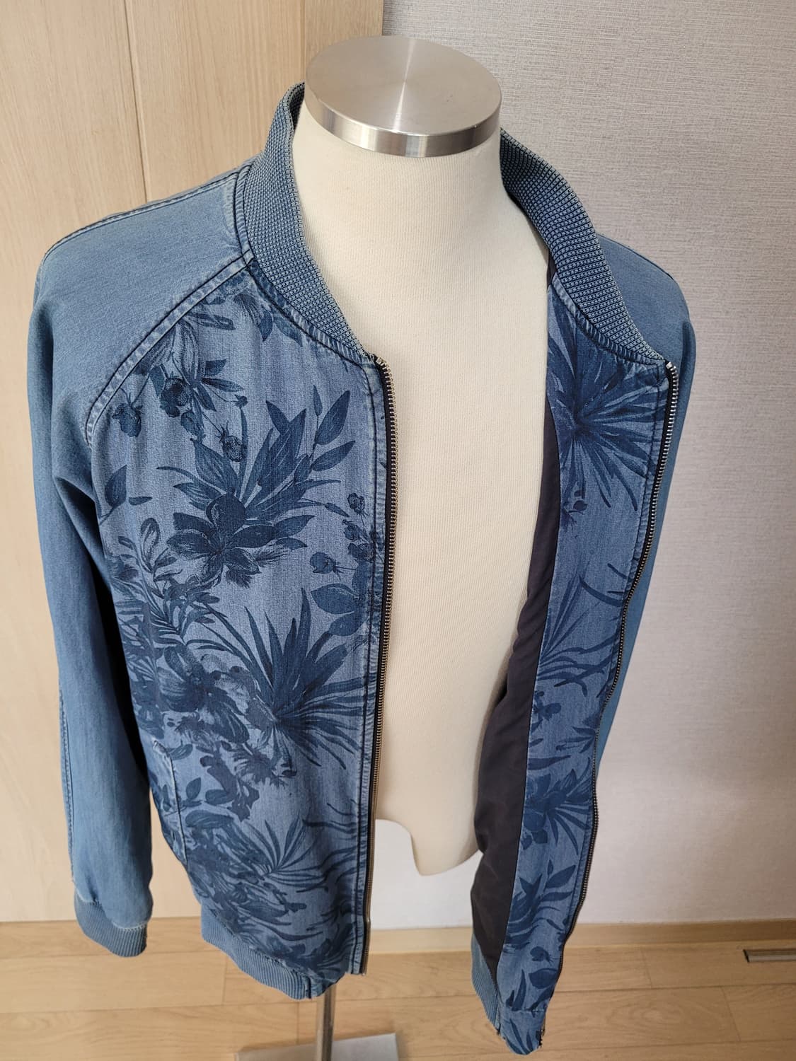 자라맨 ZARAMAN 데님 블루종 자켓 XL 블루 상품이미지6