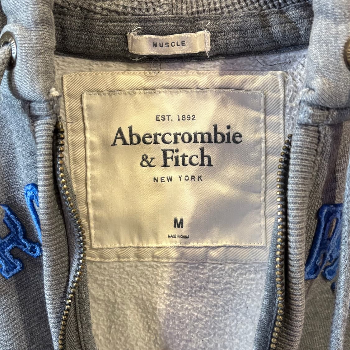 아베크롬비 회색 후드집업 상품이미지4