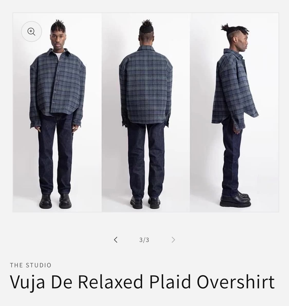 M/ vuja de 패디드 플란넬 자켓 상품이미지2